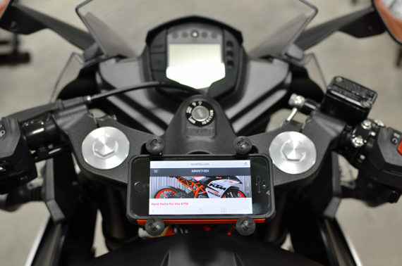 MNNTHBX RAM Stem Nut for Phone or Camera Mount - 2014-2022 KTM RC390 & 2018+ Husqvarna Vitpilen 401