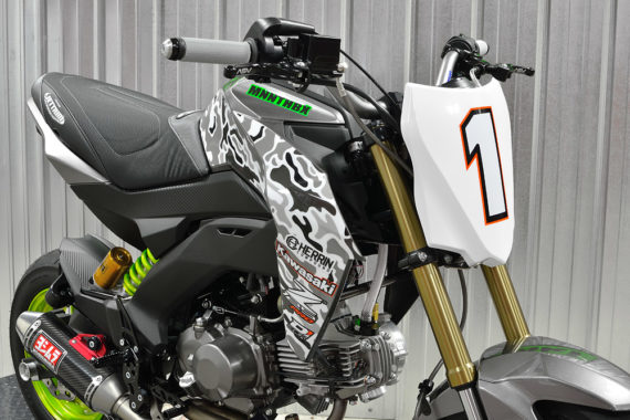 KAWASAKI Z125 Race Number Plate Kit (BLACK or WHITE PLATE)