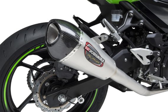 14710AP520_NINJA400_2018_ALP-T_FS_SS_SS_CF_3White Yoshimura Alpha T Stainless/Carbon Full System for Kawasaki Ninja 400/ Z 400