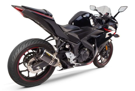 Two Brother Racing (TBR) S1R Black Edition slip on for Yamaha R3