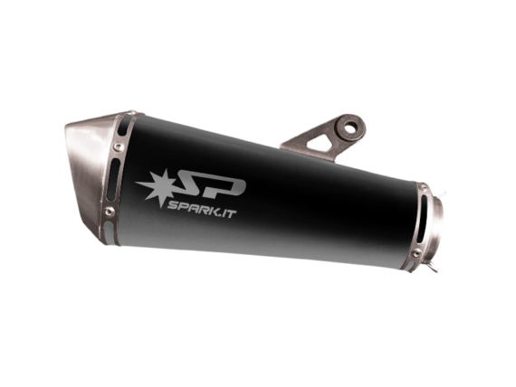 Spark "Konix" Dark Or Titanium Slip On Exhaust for 2018+ Kawasaki Ninja 400/ Z 400