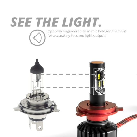 XK GLOW 25W 2400 Lumen H4 Bulb