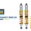 Ohlins HO919 Rear Shocks for Honda Monkey (BLACK OR YELLOW SPRINGS AVAILABLE)