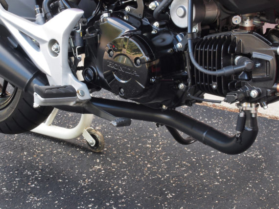 Brocks Performance ShortMeg 2 Full System Black Cerakote 12" Muffler for Honda Grom 2014-2015