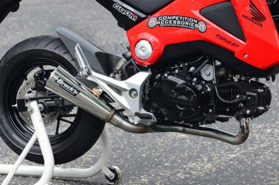 Brocks Performance ShortMeg 2 Full System 12" Muffler for Honda Grom 2014-2015