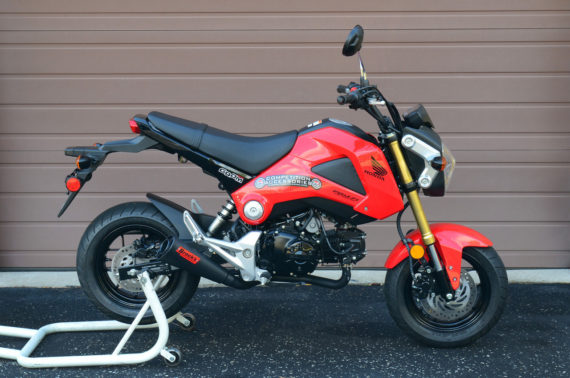 Brocks Performance Alien Head 2 Full System Black Cerakote 12" Muffler for Honda Grom 2014-2015