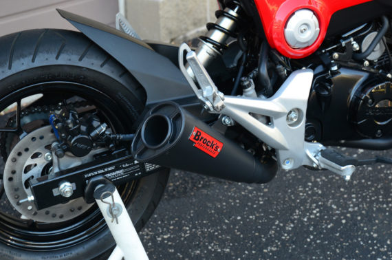 Brocks Performance Alien Head 2 Full System Black Cerakote 12" Muffler for Honda Grom 2014-2015