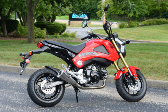 Brocks Performance Alien Head 2 Full System 12" Polished Muffler for Honda Grom 2014-2015