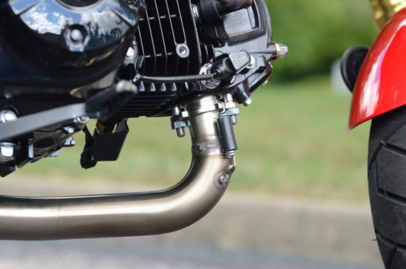Brocks Performance Alien Head 2 Full System 12" Polished Muffler for Honda Grom 2014-2015