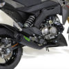 Brocks Performance ShortMeg 2 Full System Black Cerakote 12" Muffler for Kawasaki Z125 Pro