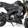 Brocks Performance ShortMeg 2 Full System Black Cerakote 12" Muffler for Kawasaki Z125 Pro