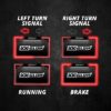 XK Glow LED Integrated brake and signal function Motorcycle License Plate Frame