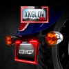 XK Glow LED Integrated brake and signal function Motorcycle License Plate Frame