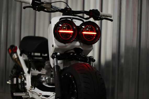 DSC_0761 MNNTHBX Billet Cage & XK Glow LED Headlight Kit for Honda Ruckus