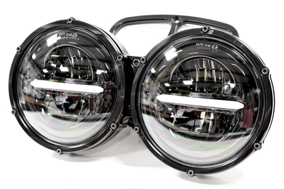 NZ6_0727 MNNTHBX Billet Cage & XK Glow LED Headlight Kit for Honda Ruckus