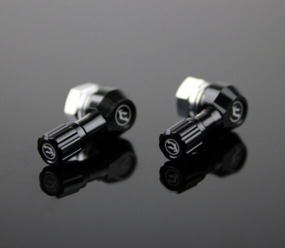 VALVE STEMS _0 Driven Racing 90 Degree Billet Valve Stems - Pair