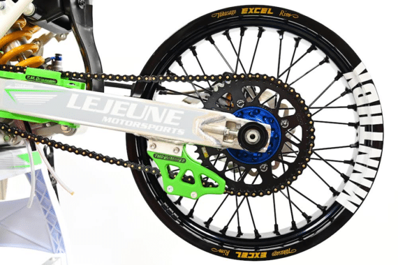 RK Chain - 420 MRU Gloss Black & Gold Chain (U-RING)
