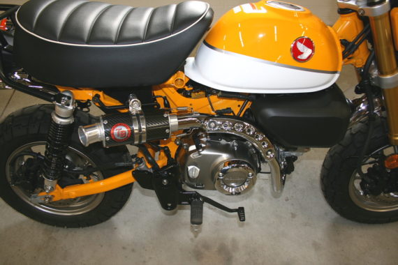 1460l TB Parts Full Exhaust for Honda Monkey 125 - (Carbon Fiber, Matte Black or Stainless Steel)