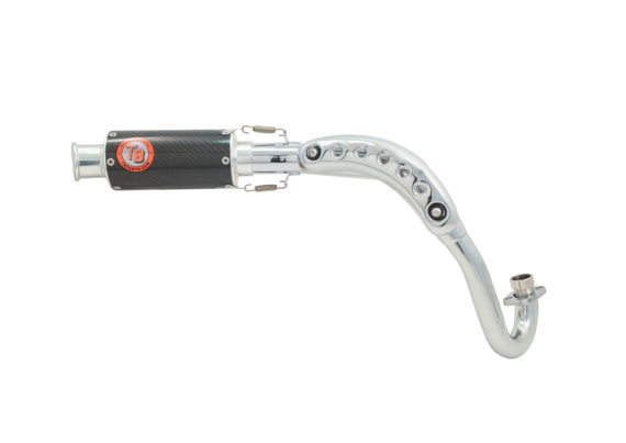 1460A TB Parts Full Exhaust for Honda Monkey 125 - (Carbon Fiber, Matte Black or Stainless Steel) *PRE ORDER CARBON FIBER*