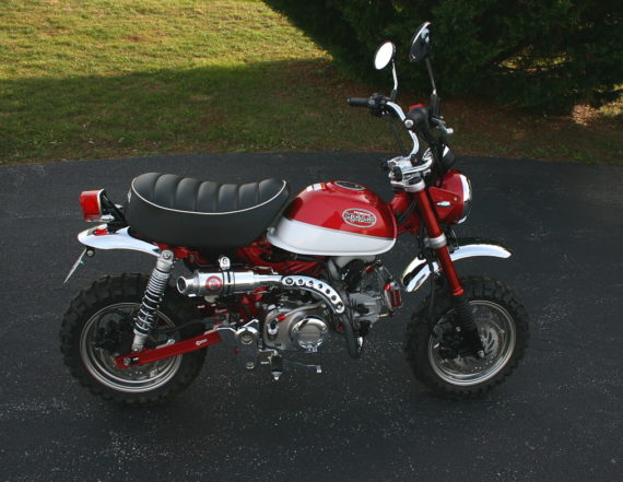 1459F TB Parts Full Exhaust for Honda Monkey 125 - (Carbon Fiber, Matte Black or Stainless Steel) *PRE ORDER CARBON FIBER*