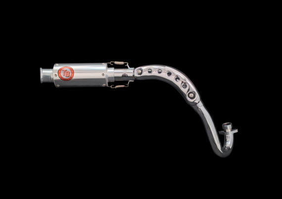 1459A TB Parts Full Exhaust for Honda Monkey 125 - (Carbon Fiber, Matte Black or Stainless Steel) *PRE ORDER CARBON FIBER*