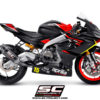 SC Project SC1-R Full Exhaust for Aprilia RS660. (Titanium Header)