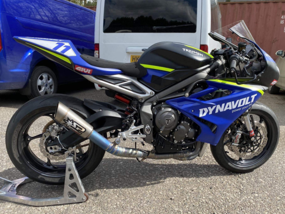 SPARK TRIUMPH DAYTONA 765 Moto2 "GRID-O" TITANIUM FULL EXHAUST SYSTEM (WSBK EVOLUTION)