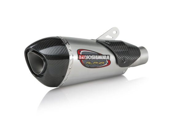 Yoshimura Alpha T Stainless Slip On Exhaust for Triumph Daytona 675