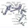 Woodcraft Adjustable Rearsets complete kit for Aprilia RS 660