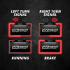 XK Glow LED Integrated brake and signal function Motorcycle License Plate Frame