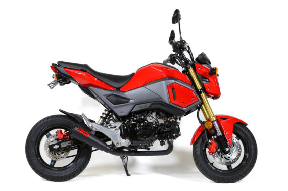 Brocks Performance ShortMeg 2 Full System Black Cerakote 12" Muffler for Honda Grom 2016-2021