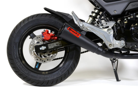 Brocks Performance ShortMeg 2 Full System Black Cerakote 12" Muffler for Honda Grom 2016-2021