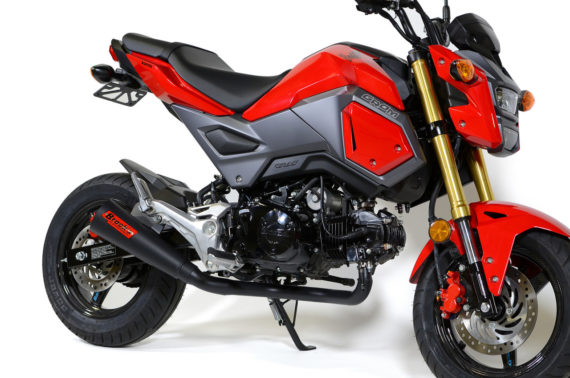 Brocks Performance ShortMeg 2 Full System Black Cerakote 12" Muffler for Honda Grom 2016-2021