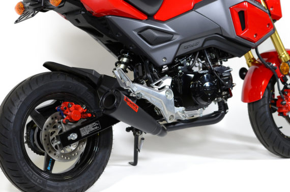 Brocks Performance ShortMeg 2 Full System Black Cerakote 12" Muffler for Honda Grom 2016-2021