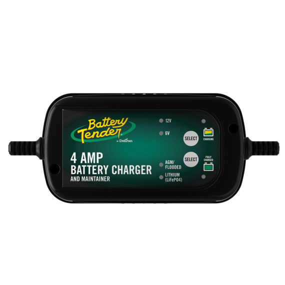 Battery Tender® 6V & 12V, 4 Amp Lead Acid & Lithium Selectable Battery Charger