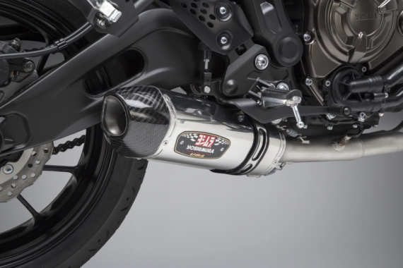 Yoshimura R-77 Full Exhaust Stainless with Stainless Muffler for Yamaha FZ07/MT07/2022+ R7
