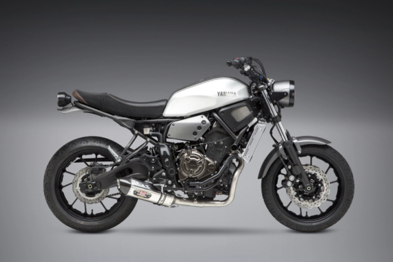 Yoshimura R-77 Full Exhaust Stainless with Stainless Muffler for Yamaha FZ07/MT07/2022+ R7