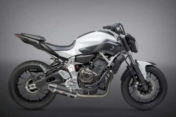 Yoshimura R-77 Full Exhaust Stainless with Carbon Muffler for Yamaha FZ07/MT07/2022+ R7