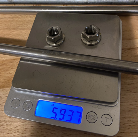 image DHM Titanium Axle & Swingarm Kit