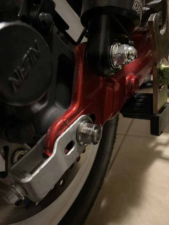 image DHM Titanium Axle & Swingarm Kit