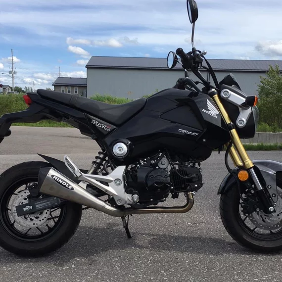 Hindle Evo Megaphone Full Exhaust for 2017-2021 Honda Grom (4 MUFFLER COLOR OPTIONS)