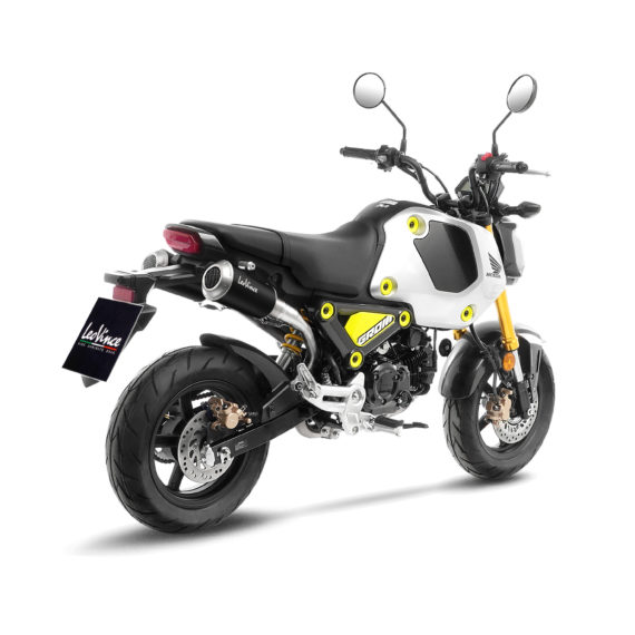Leo Vince Dual High Mount Full Exhaust system for the 2022+ Honda GROM ( 3 MUFFLER COLOR OPTIONS)
