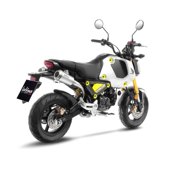 Leo Vince Dual High Mount Full Exhaust system for the 2022+ Honda GROM ( 3 MUFFLER COLOR OPTIONS)