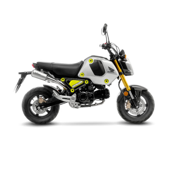 Leo Vince Dual High Mount Full Exhaust system for the 2022+ Honda GROM ( 3 MUFFLER COLOR OPTIONS)