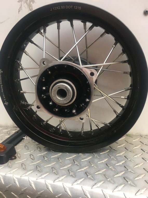 GatorRimZ 12" Supermoto Front and Rear Rims with Buchanan Spoke kits for 2018+ Husqvarna TC 85