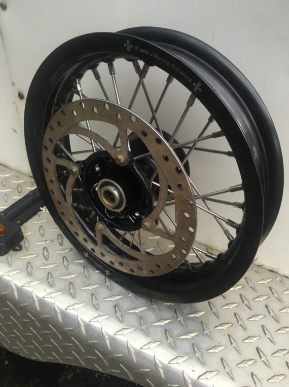 GatorRimZ 12" Supermoto Front and Rear Rims with Buchanan Spoke kits for 2018+ Husqvarna TC 85