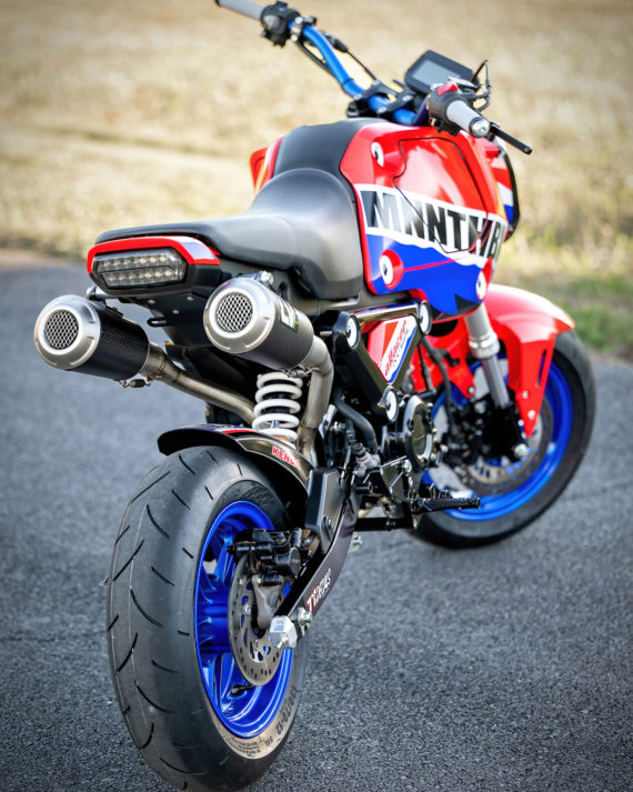 Leo Vince Dual High Mount Full Exhaust system for the 2022+ Honda GROM ( 3 MUFFLER COLOR OPTIONS)