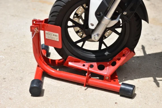 Baxley Wheel Chock - Small Bore Bikes - 7 COLOR OPTIONS