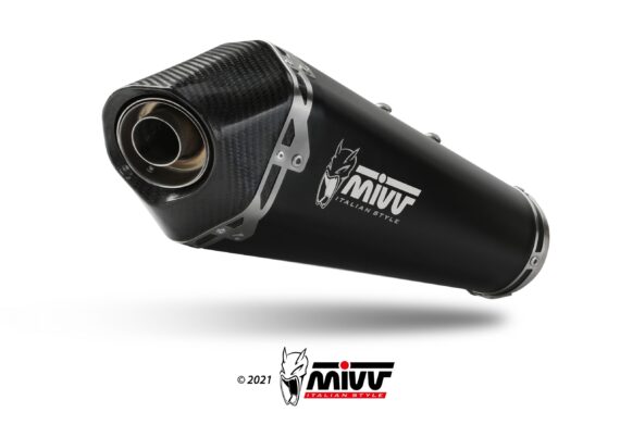Mivv Exhaust Delta Race Black for Triumph Trident 660