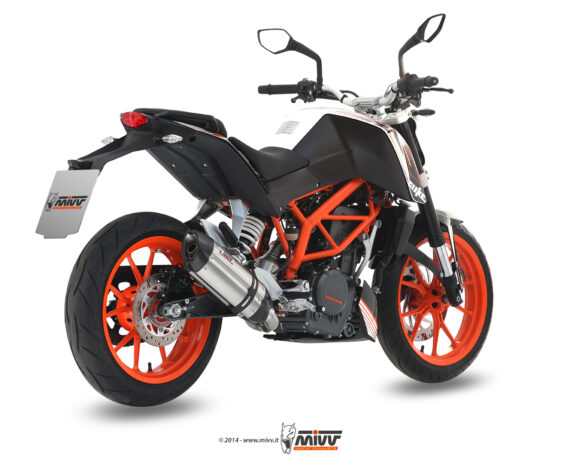 image Mivv Exhaust Suono Black Stainless or Stainless system for KTM 390 Duke 2013-2016